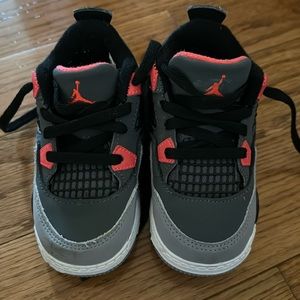 Jordan 4 Infrared Toddler Size 7C BQ7670-061 Air Jordan Retro Baby TD